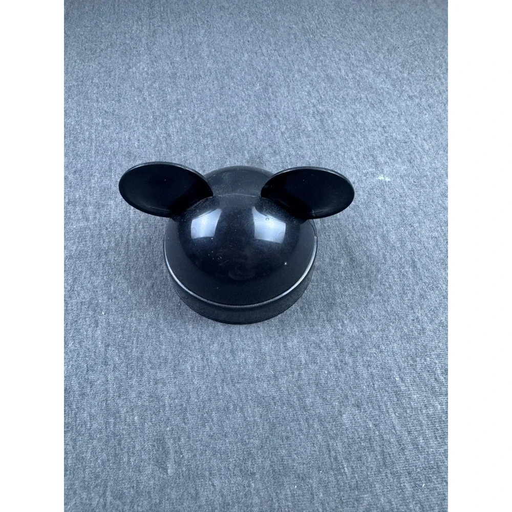Black Mickey Mouse‎ Head Round Container Cosmetic Holder Trinket Case